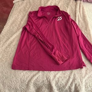 Peloton Pink half zip